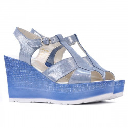 Sandalias mujer 5054 azul plata