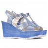 Sandalias mujer 5054 azul plata
