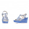 Sandalias mujer 5054 azul plata