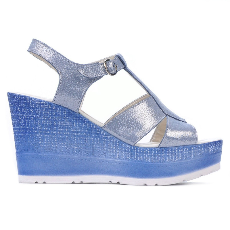 Sandalias mujer 5054 azul plata