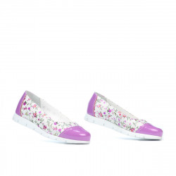 Zapatos para niños 171 charol púrpura combinado