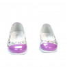 Zapatos para niños 171 charol púrpura combinado