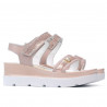 Sandalias mujer 5051 polvo nácar combinado