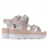Sandalias mujer 5051 polvo nácar combinado