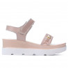 Sandalias mujer 5051 polvo nácar combinado