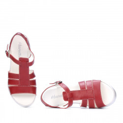 Sandalias de mujer 5023 rojo