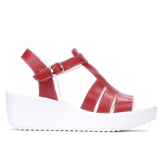 Sandalias de mujer 5023 rojo
