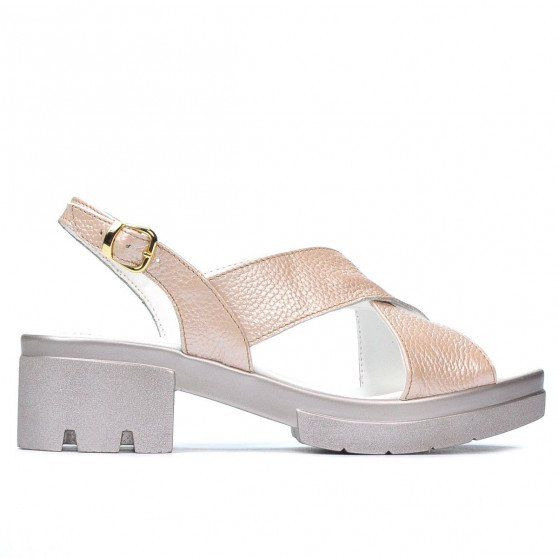 Sandalias mujer 5052 polvo nacarado