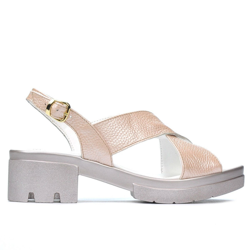 Sandalias mujer 5052 polvo nacarado