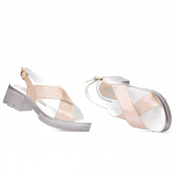 Sandalias mujer 5052 polvo nacarado