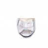 Sandalias de mujer 1271 plateado satinado