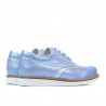 Zapatos para niños 154 azul perla combinado