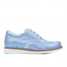 Zapatos para niños 154 azul perla combinado