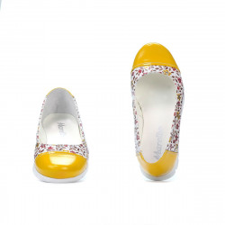 Zapatos niños 171 amarillo combinado