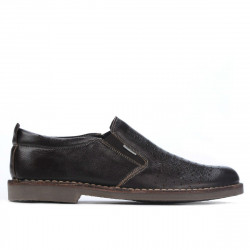 Zapatos casuales para hombre 7200p café perforado