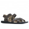 Sandalias hombre 345 café