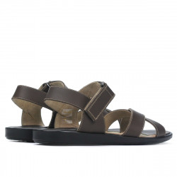 Sandalias hombre 345 café