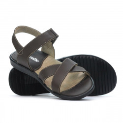 Sandalias hombre 345 café