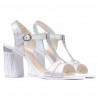 Sandalias de mujer 5055 plateado nacarado