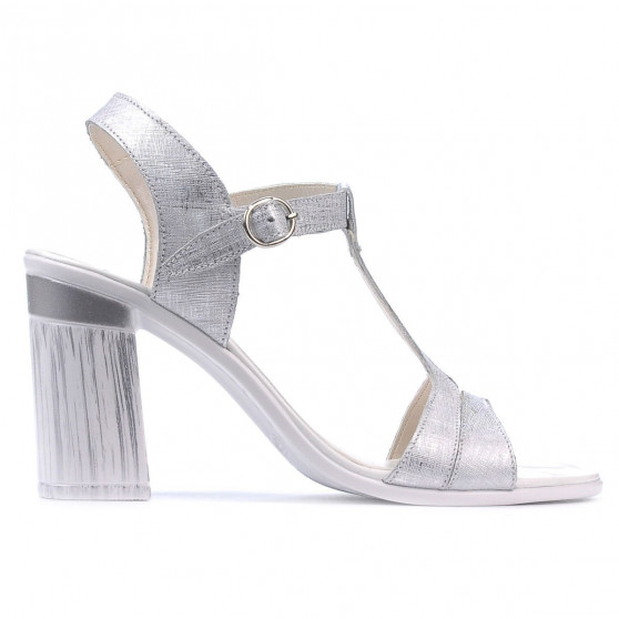Sandalias de mujer 5055 plateado nacarado