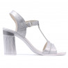 Sandalias de mujer 5055 plateado nacarado