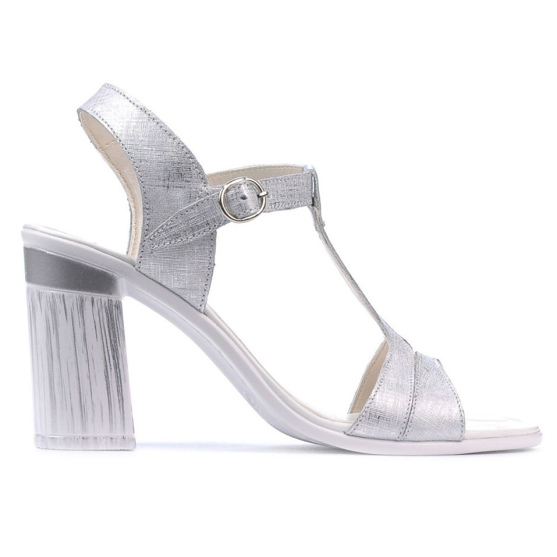 Sandalias de mujer 5055 plateado nacarado