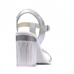 Sandalias de mujer 5055 plateado nacarado