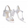Sandalias de mujer 5055 plateado nacarado