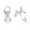 Sandalias de mujer 5055 plateado nacarado