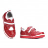 Zapatos de niños pequeños 64c rojo+blanco