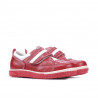 Zapatos de niños pequeños 64c rojo+blanco