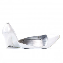 Zapatos elegantes de mujer 1246 blanco nácar