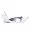 Zapatos elegantes de mujer 1246 blanco nácar
