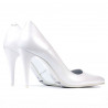 Zapatos elegantes de mujer 1246 blanco nácar