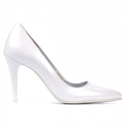 Zapatos elegantes de mujer 1246 blanco nácar