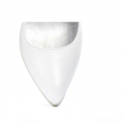 Zapatos elegantes de mujer 1246 blanco nácar