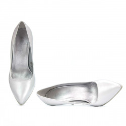 Zapatos elegantes de mujer 1246 blanco nácar