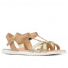 Sandalias de dama 5038 dorado combinado