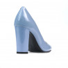Zapatos elegantes de mujer 1261 charol azul claro