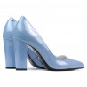 Zapatos elegantes de mujer 1261 charol azul claro