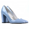 Zapatos elegantes de mujer 1261 charol azul claro
