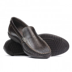 Mocasines hombres 888 café