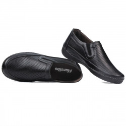 Mocasines de mujer (tallas grandes) 6000m negro