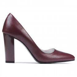 Zapatos elegantes de mujer 1261 burdeos nacarados