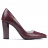 Zapatos elegantes de mujer 1261 burdeos nacarados