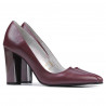 Zapatos elegantes de mujer 1261 burdeos nacarados