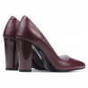 Zapatos elegantes de mujer 1261 burdeos nacarados