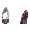 Zapatos elegantes de mujer 1261 burdeos nacarados