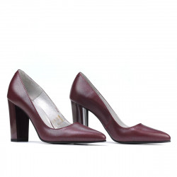 Zapatos elegantes de mujer 1261 burdeos nacarados