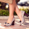 Sandalias de mujer 1271 granate floral multicolor lifestyle